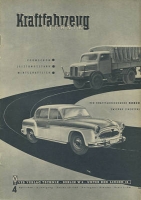 Kraftfahrzeugtechnik KFT 1956 Heft 4