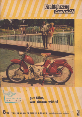 Kraftfahrzeugtechnik KFT 1962 Heft 8