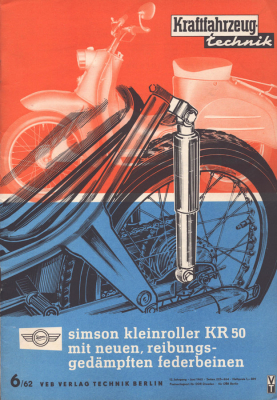 Kraftfahrzeugtechnik KFT 1962 Heft 6