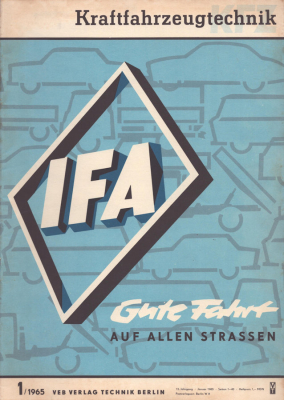Kraftfahrzeugtechnik KFT 1965 Heft 1
