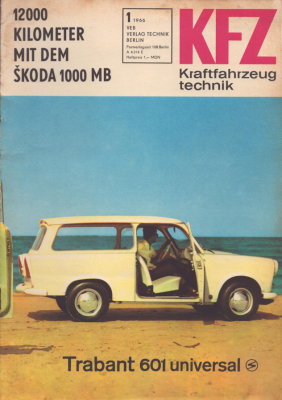 Kraftfahrzeugtechnik KFT 1966 Heft 1
