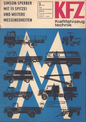 Kraftfahrzeugtechnik KFT 1966 Heft 3