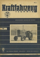 Kraftfahrzeugtechnik KFT 1953 Heft 10