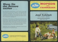 KTM Mopeds und Fahrräder Programm 1960er Jahre