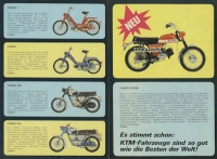 KTM Mopeds and bicycles program 1960s