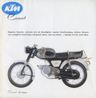 Preview: KTM Comet 50 / 100 Prospekt 1960er Jahre
