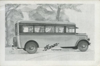 Kawa Bus Karosserie Werbekarte ca. 1930