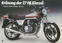 Kawasaki Z 400 J Prospekt ca. 1980
