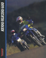 Kawasaki KE 100 / KLR 250 / 650 brochure 1993