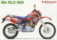 Kawasaki KLX 650 brochure 10.1994