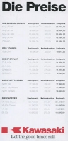 Kawasaki pricelist 10.1995