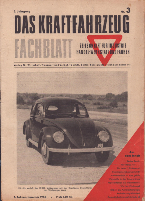 Das Kraftfahrzeug Fachblatt 1948 Heft 3