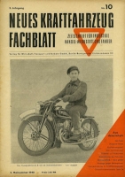 Das Kraftfahrzeug Fachblatt 1948 Heft 10