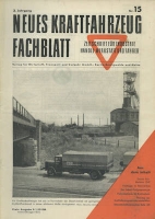 Das Kraftfahrzeug Fachblatt 1949 Heft 15