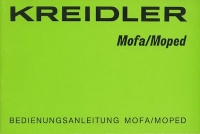 Kreidler Mofa Moped owner`s manual 4.1977