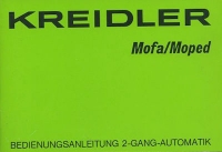 Kreidler Mofa Moped owner`s manual 11.1979