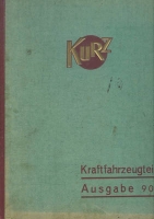 Andreas Kurz / Memmingen Katalog Kfz-Bedarf 1930er Jahre