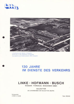 Preview: Linke-Hofmann-Busch / Salzgitter Typenblätter 1937-1963