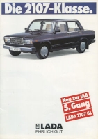 Lada 2107 / 2107 GL brochure ca. 1988