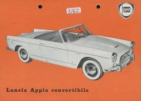 Lancia Appia Convertibile Prospekt 3.1962