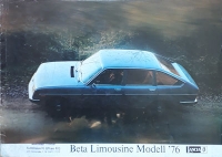 Lancia Beta Limousine brochure 2.1976