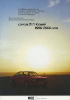 Lancia Beta Coupé brochure ca. 1979