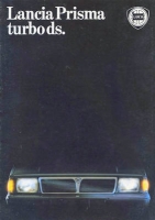 Lancia Prisma turbo ds brochure ca. 1985