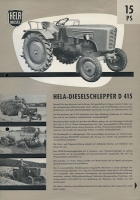 Lanz / Aulendorf Hela D 415 Prospekt 1960
