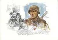 Preview: Hans Liska Skizzenmappe 2. Weltkrieg 1944 Nachdruck 1977