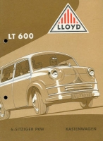 Lloyd LT 600 Prospekt ca. 1954
