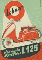 Lohner scooter L 125 brochure 1950s