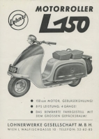 Lohner scooter L 150 brochure 1950s
