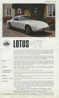 Lotus + 2 S Prospekt 1971