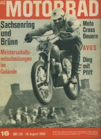 Das Motorrad 1968 Heft 16