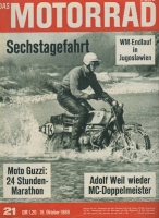 Das Motorrad 1969 Heft 21