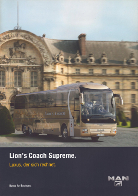 MAN Reisebus Lion`s Coach Supreme Prospekt 2000er Jahre