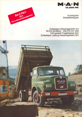 MAN 15.200 HK Prospekt 1970er Jahre