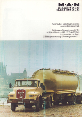 MAN 15.240 HT (4x2) HAT (4x4) Prospekt 1970er Jahre