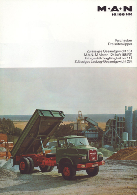 MAN 16.168 HK Prospekt 1970er Jahre