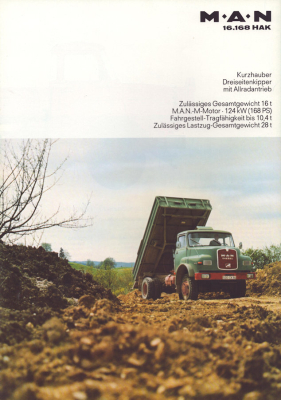 MAN 16.168 HAK Prospekt 1970er Jahre