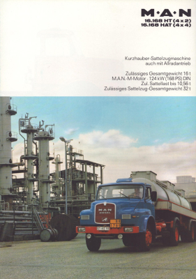 MAN 16.168 HT (4x2) HAT (4x4) Prospekt 1970er Jahre
