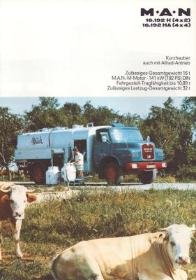 MAN 16.192 H (4x2) HA (4x4) Prospekt 1970er Jahre