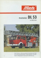 Mercedes-Benz / Metz Drehleiter DL 53 Prospekt 9.1979