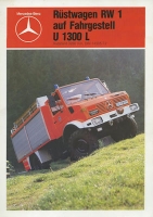 Mercedes-Benz Rüstwagen RW 1 Prospekt 2.1981