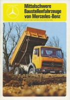 Mercedes-Benz Mittelschwere Baustellenfahrzeuge Prospekt 8.1980
