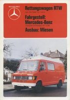 Mercedes-Benz Rettungswagen RTW Miessen brochure 5.1982