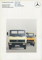 Mercedes-Benz Straßen- + Baustellenfahrzeuge program 2.1984