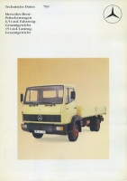 Mercedes-Benz Pritschenwagen 709 brochure 3.1984