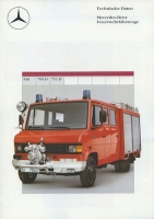 Mercedes-Benz Feuerwehrfahrzeuge 510-711D Prospekt 2.1987