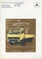 Mercedes-Benz Pritschenwagen Sattelzugmaschinen brochure 9.1986